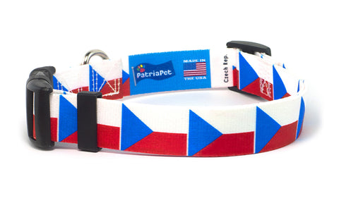 Czech Republic Dog Collar | Quick Release or Martingale Style | Made in NJ, USA Czech Republic Dog Collar | Quick Release or Martingale Style | Made in NJ, USA