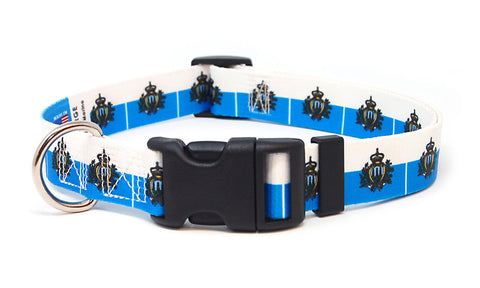 San Marino Dog Collar | Quick Release or Martingale Style | Made in NJ, USA San Marino Dog Collar | Quick Release or Martingale Style | Made in NJ, USA