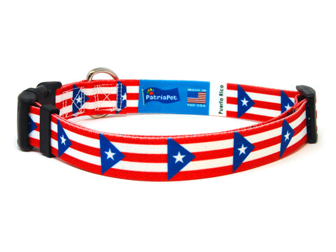 Puerto Rico Dog Collar | Buckle or Martingale Style