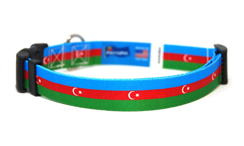 Azerbaijan Dog Collar | Quick Release or Martingale Style | Made in NJ, USA
