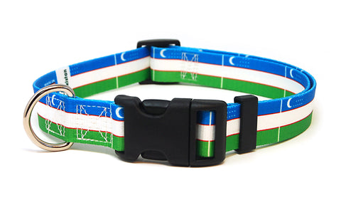 Uzbekistan Dog Collar | Quick Release or Martingale Style | Made in NJ, USA