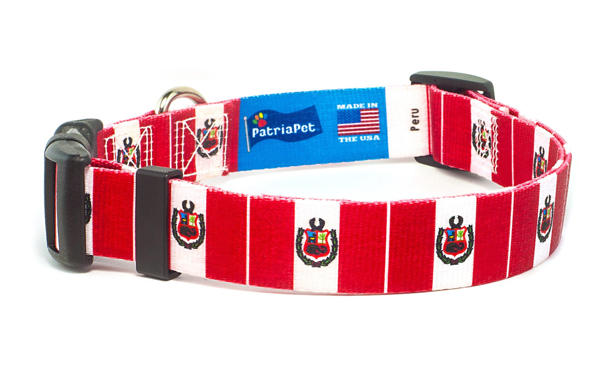 Peru Dog Collar | Quick Release or Martingale Style | Made in NJ, USA