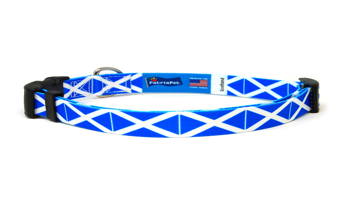 Cat Collar with Scotland Flag | Great For National Holidays, Festivals, Parades, Sporting Events, Pride Events