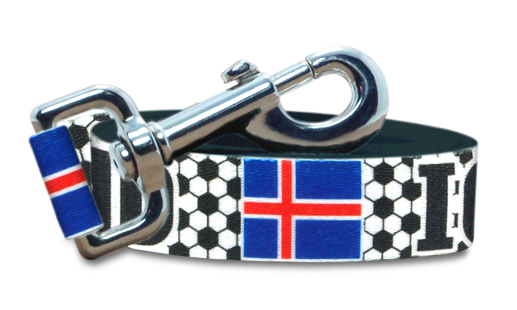 Iceland Dog Leash for Soccer Fans | Black or Pink | 6 or 4 Foot