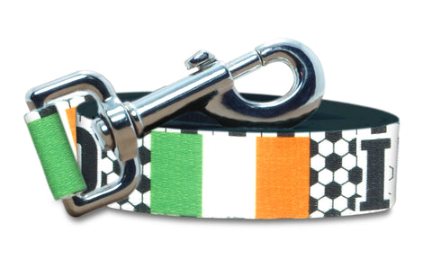 Ireland Dog Leash for Soccer Fans | Black or Pink | 6 or 4 Foot