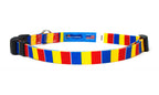 Cat Collar with Romania Flag | Breakaway Safety Buckle