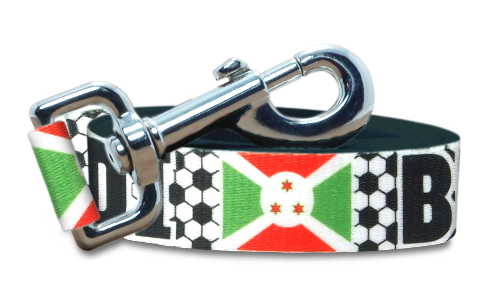 Burundi Dog Leash for Soccer Fans  | 6 or 4 Foot