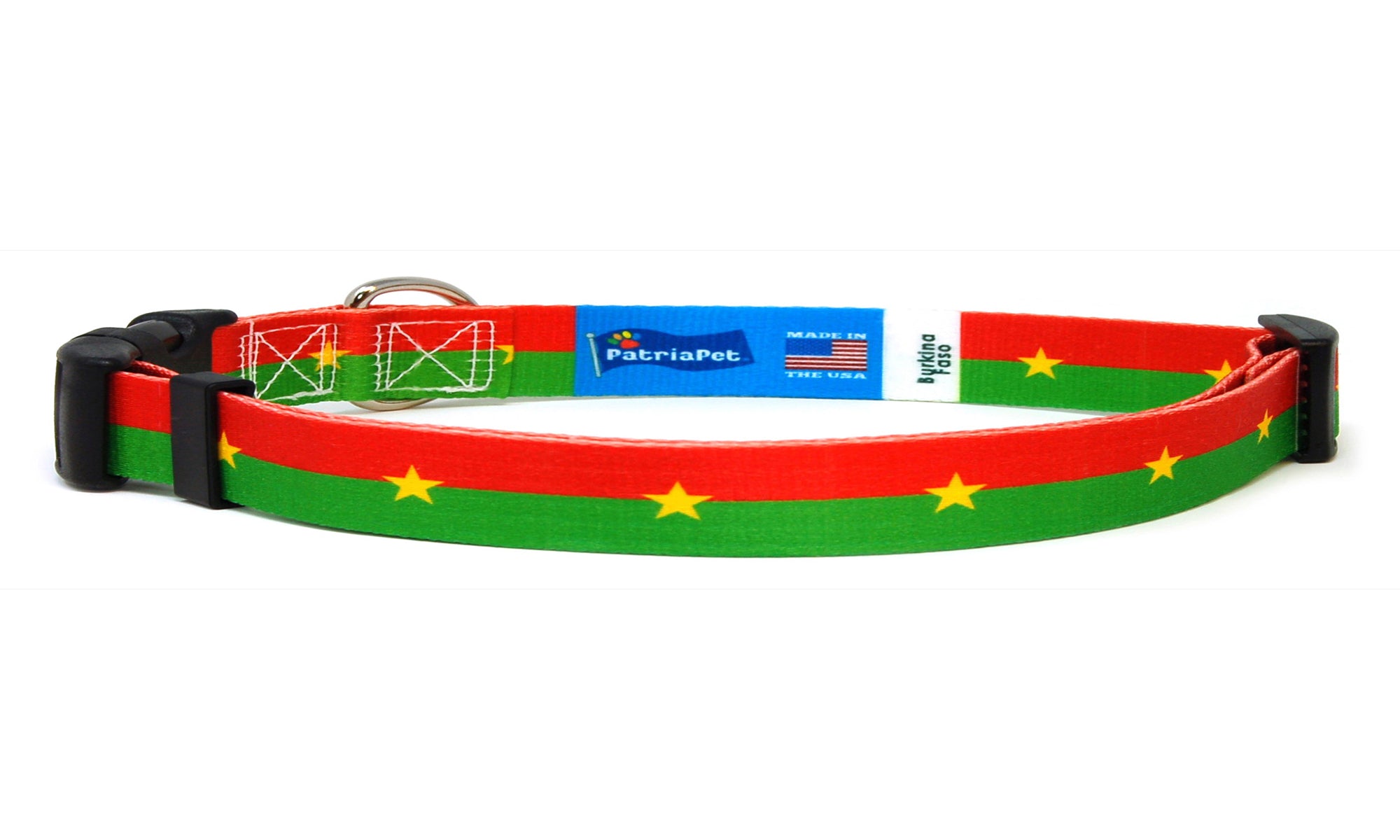 Burkina Faso Cat Collar | Great For National Holidays, Festivals, Parades, Sporting Events, Pride Events