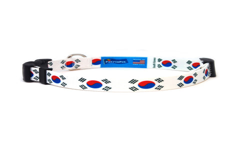 Cat Collar with South Korea Flag | Great For National Holidays, Festivals, Parades, Sporting Events, Pride Events