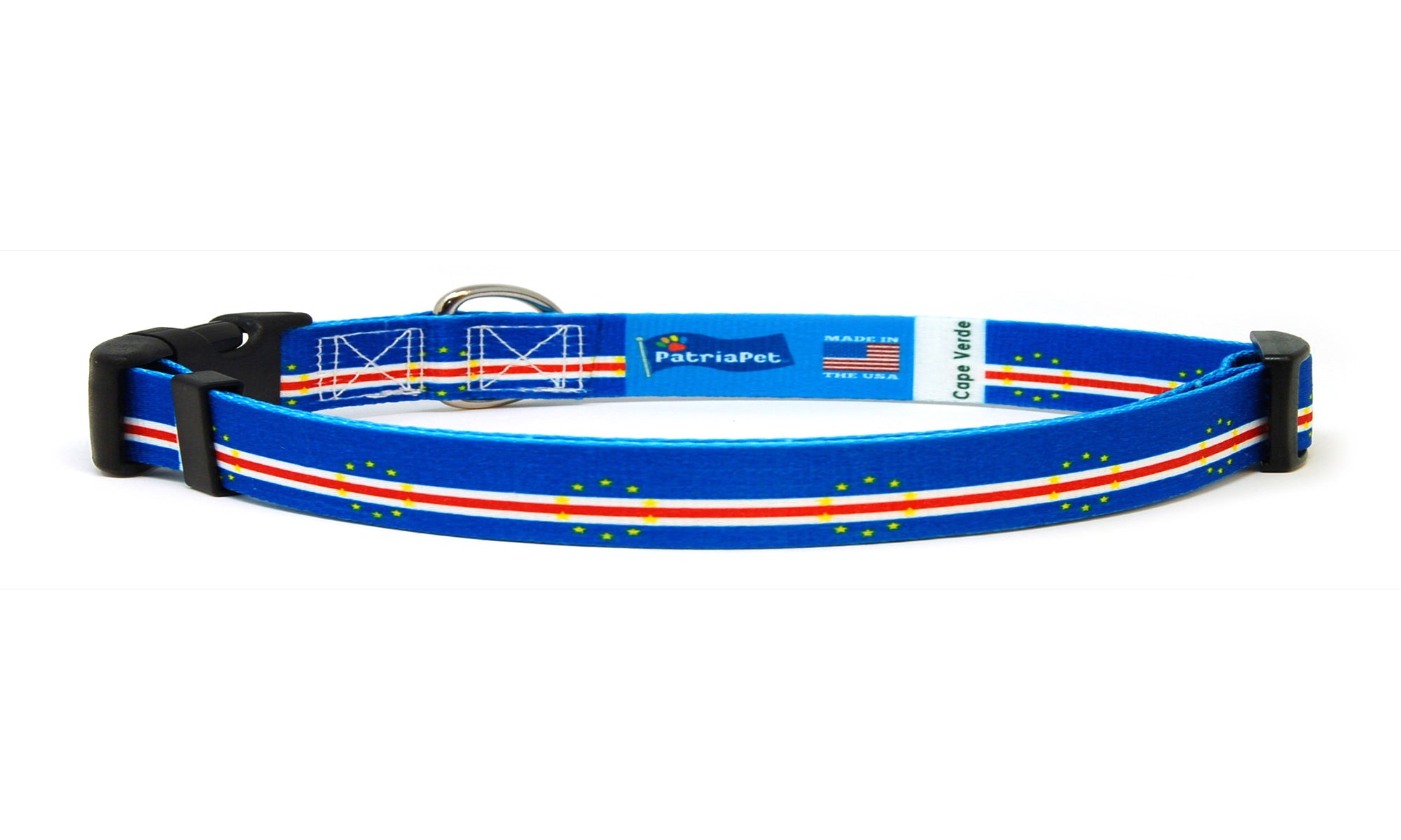 Cape Verde Flag Cat Collar | Breakaway Buckle