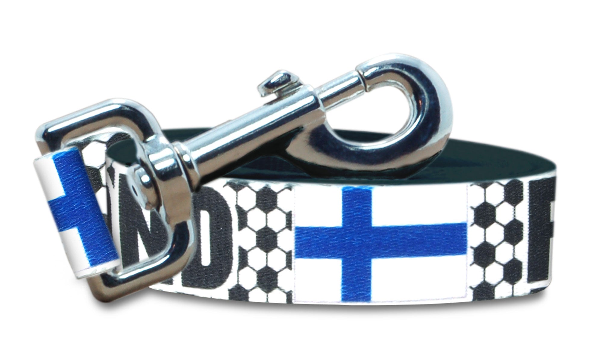 Finland Dog Leash for Soccer Fans | Black or Pink | 6 or 4 Foot