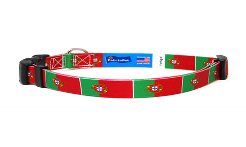 Cat Collar with Portugal Flag | Great For National Holidays, Festivals, Parades, Sporting Events, Pride Events