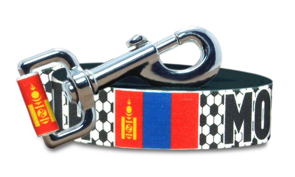 Mongolia Dog Leash for Soccer Fans  | 6 or 4 Foot