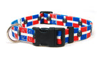 Dominican Republic Dog Collar | Quick Release or Martingale Style