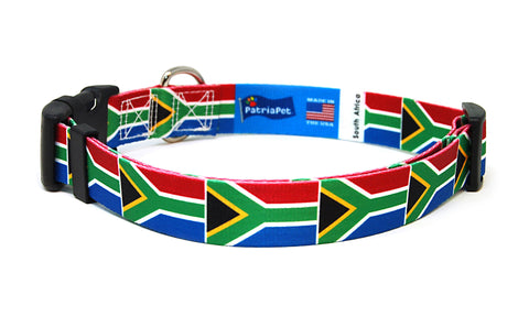 South Africa Dog Collar | Quick Release or Martingale Style | Made in NJ, USA