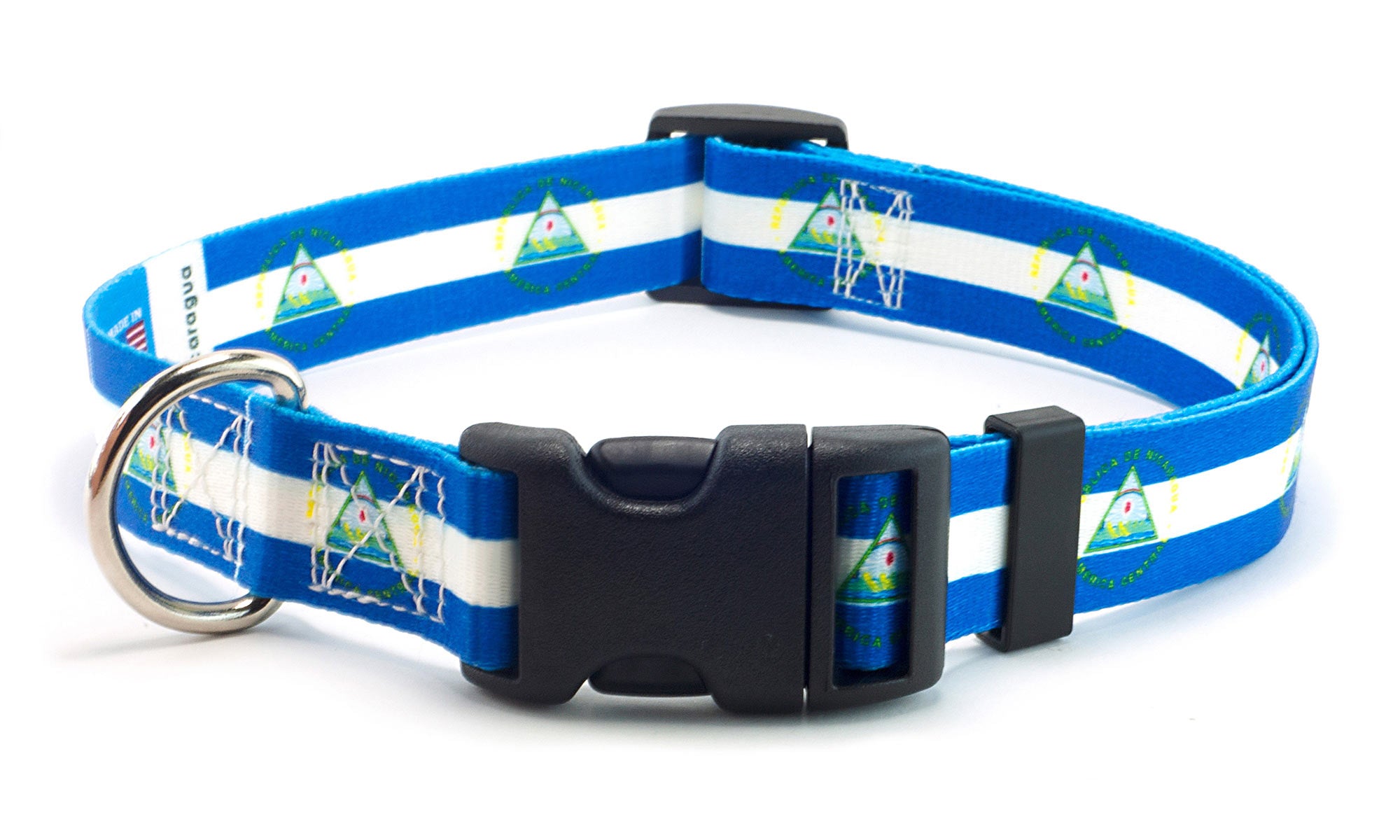 Nicaragua Dog Collar | Quick Release or Martingale Style | Made in NJ, USA