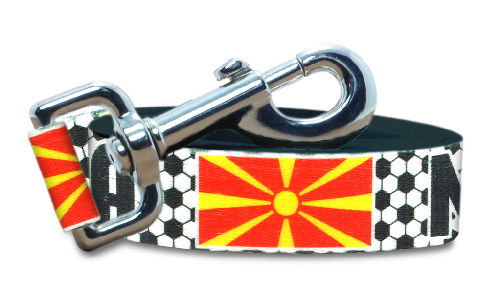 Macedonia Dog Leash for Soccer Fans  | 6 or 4 Foot