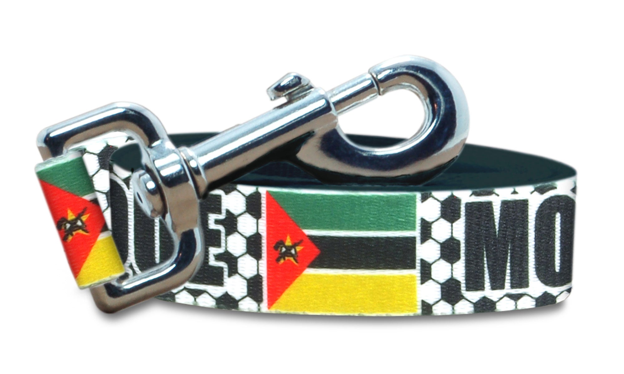 Mozambique Dog Leash for Soccer Fans | Black or Pink | 6 or 4 Foot