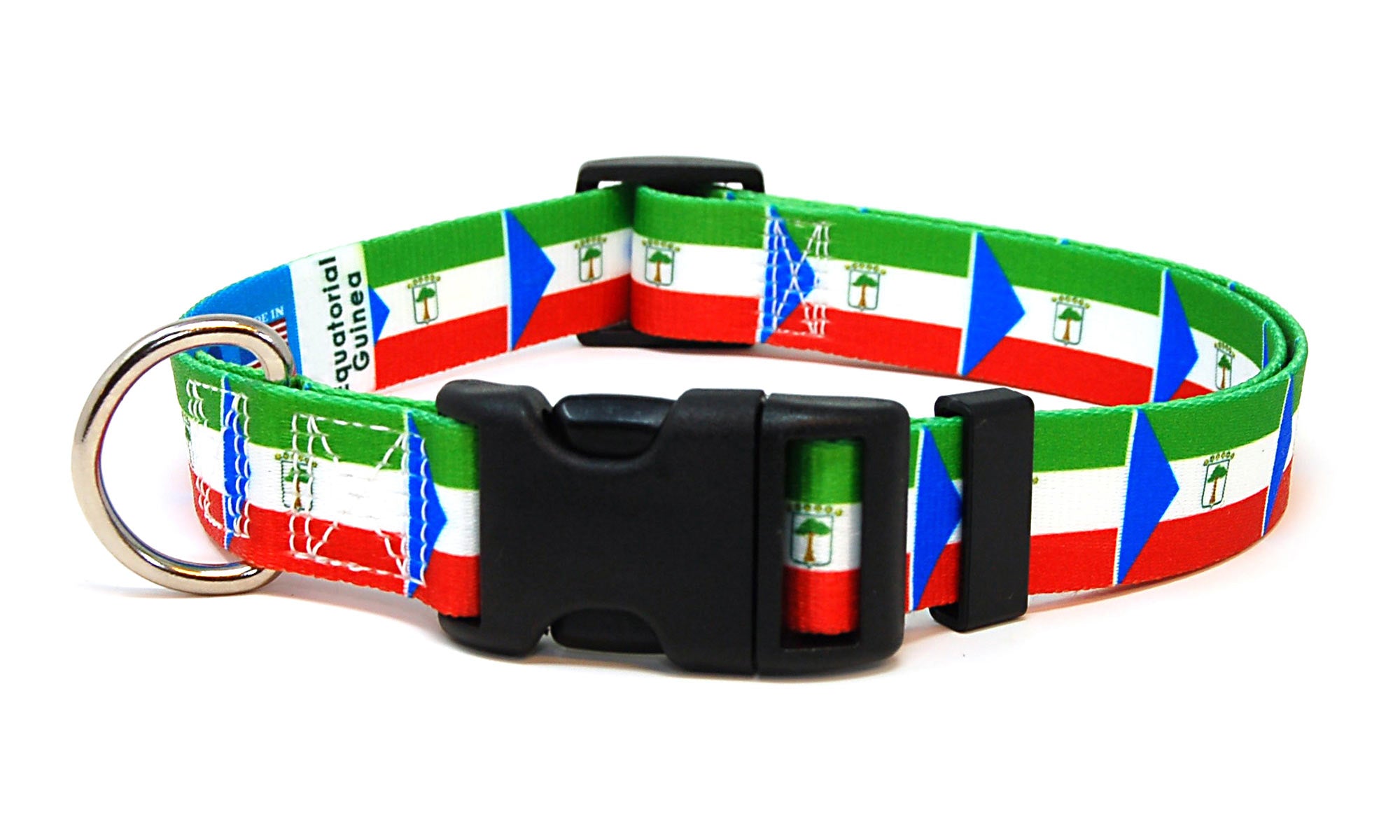 Equatorial Guinea Dog Collar | Quick Release or Martingale Style
