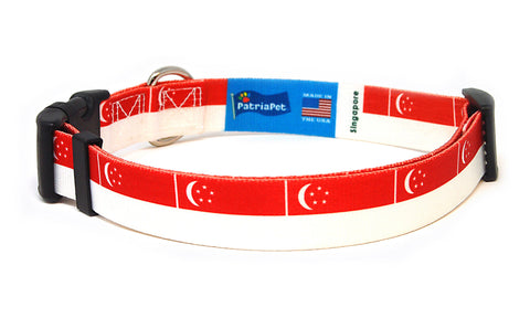 Singapore Dog Collar | Quick Release or Martingale Style | Made in NJ, USA