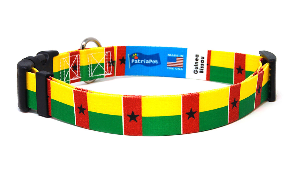 Guinea-Bissau Dog Collar | Quick Release or Martingale Style