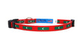 Cat Collar with Maldives Flag | Breakaway Safety Buckle