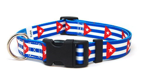 Cuba Dog Collar | Quick Release or Martingale Style | Made in NJ, USA