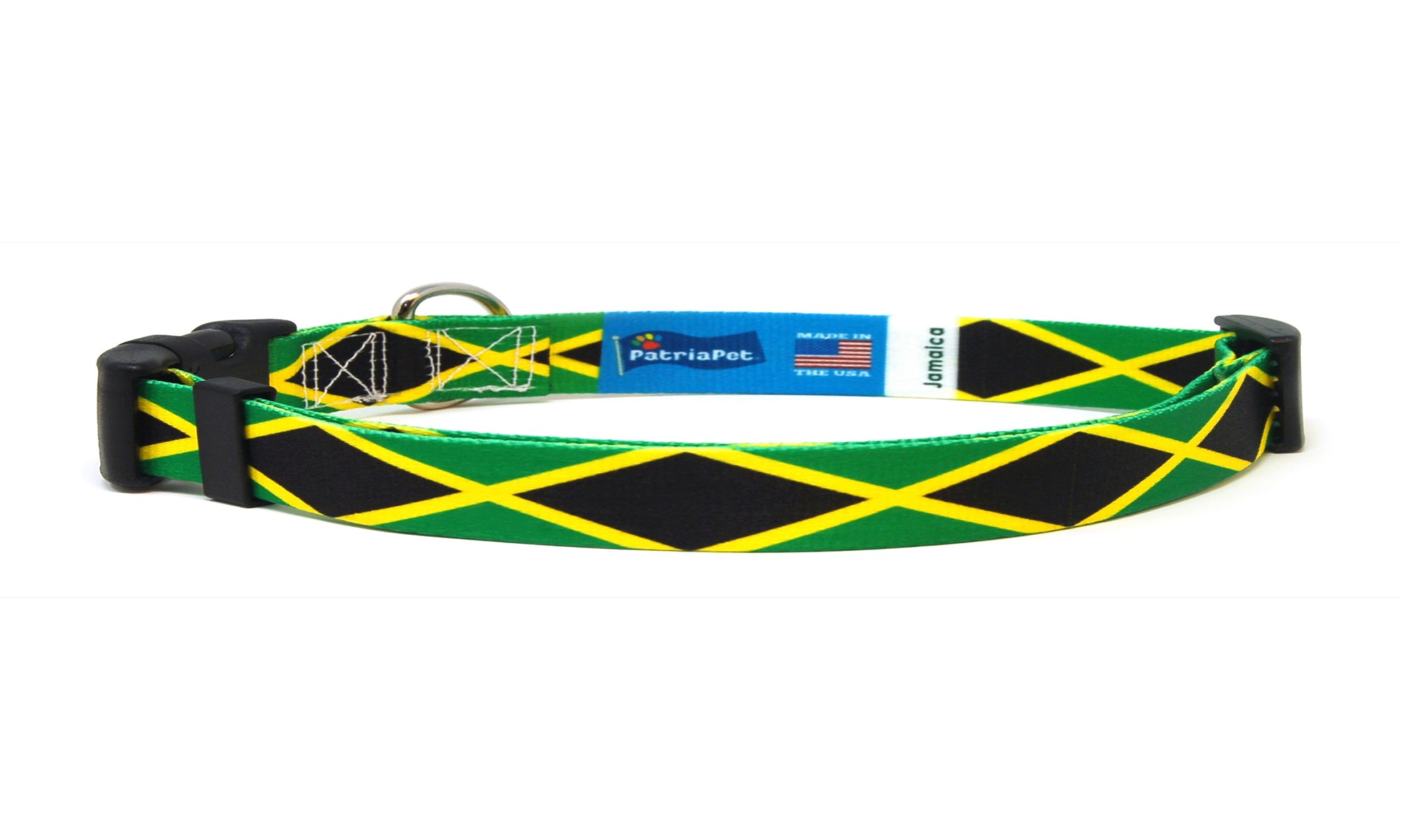 Cat Collar with Jamaica Flag | Great For National Holidays, Festivals, Parades, Sporting Events, Pride Events