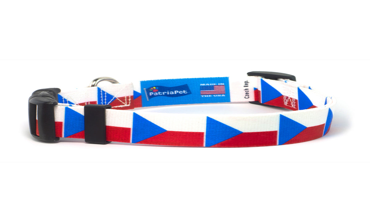 Cat Collar with Czech Republic Flag | Great For National Holidays, Festivals, Parades, Sporting Events, Pride Events
