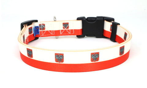 Poland Dog Collar | Quick Release or Martingale Style | Made in NJ, USA
