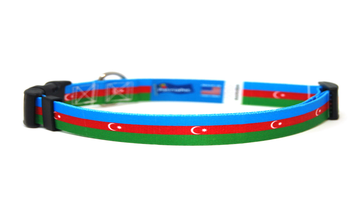 Azerbaijan Cat Collar | Great For National Holidays, Festivals, Parades, Sporting Events, Pride Events