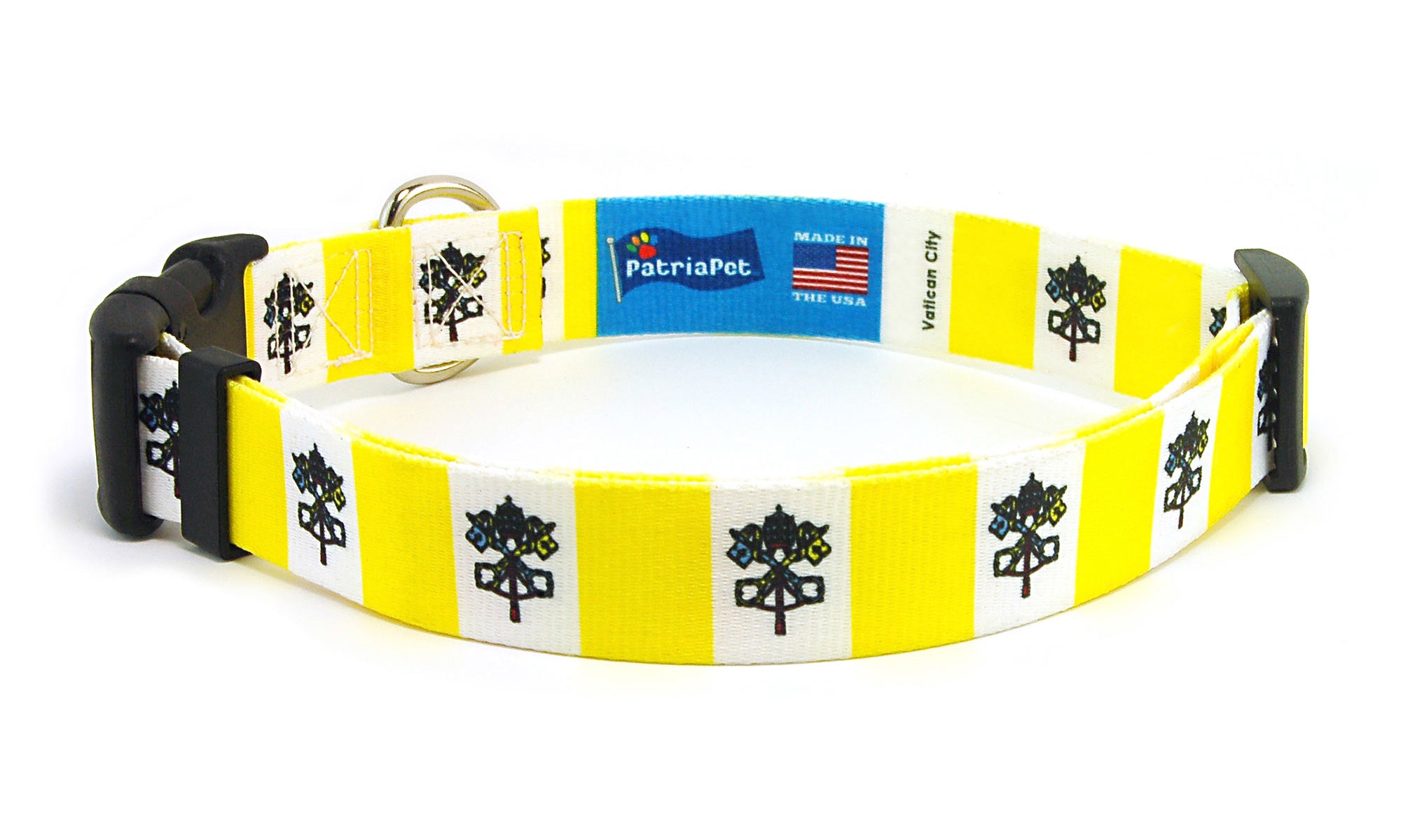 Vatican City Dog Collar | Quick Release or Martingale Style