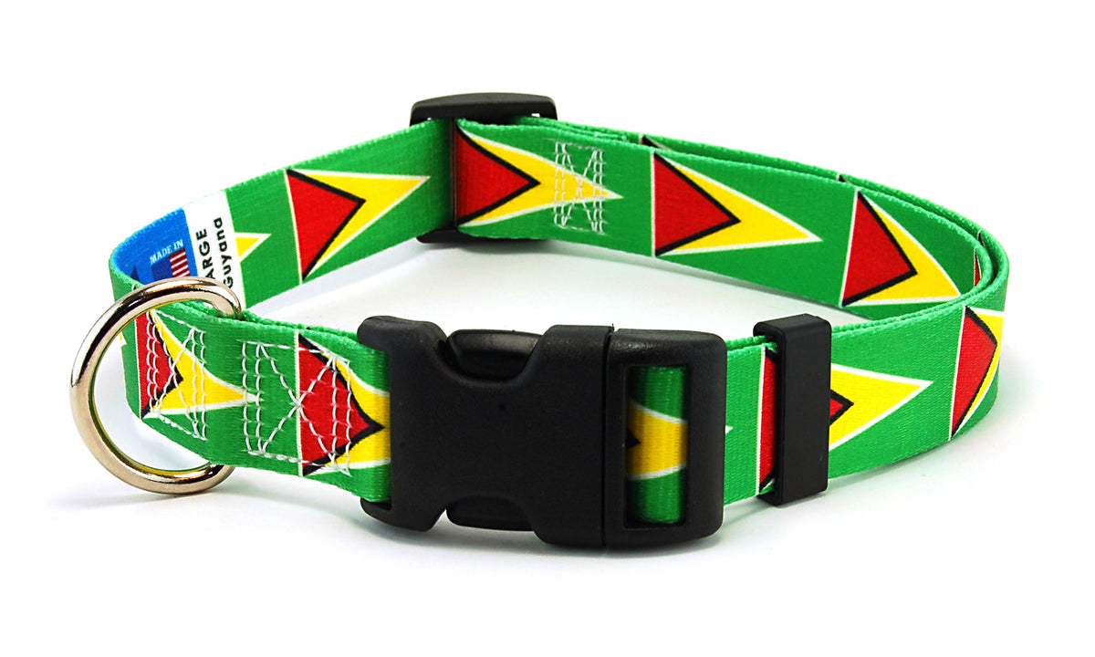 Guyana Dog Collar | Quick Release or Martingale Style | Made in NJ, USA