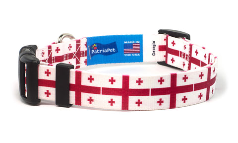 Georgia Dog Collar | Quick Release or Martingale Style | Made in NJ, USA