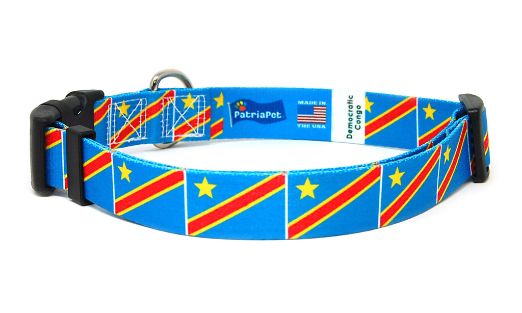 Democratic Republic of the Congo Dog Collar | Quick Release or Martingale Style