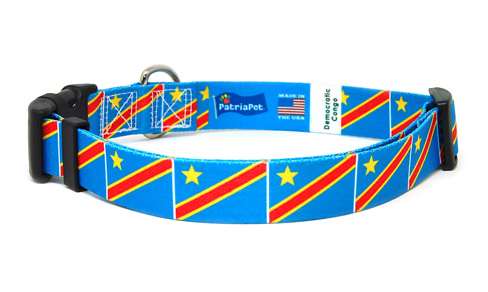 Democratic Republic of the Congo Dog Collar | Quick Release or Martingale Style