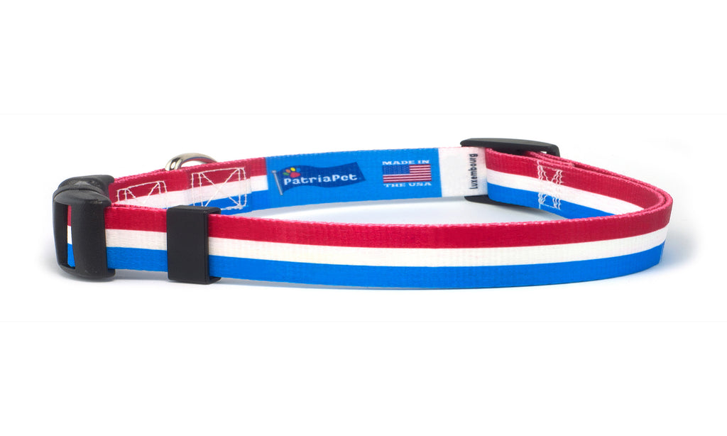 Cat Collar with Luxembourg Flag | Great For National Holidays, Festivals, Parades, Sporting Events, Pride Events