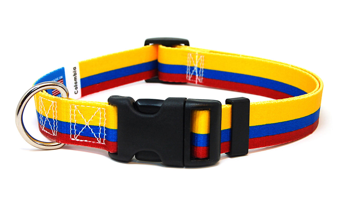 Colombia Dog Collar | Quick Release or Martingale Style | Made in NJ, USA