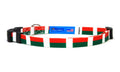 Cat Collar with Madagascar Flag | Breakaway Safety Buckle