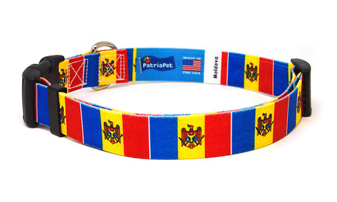 Moldova Dog Collar | Quick Release or Martingale Style | Made in NJ, USA