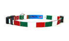 Cat Collar with Italy Flag | Breakaway Safety Buckle