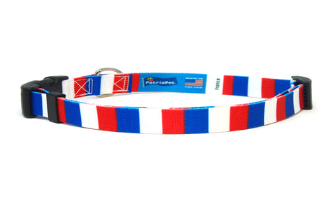 Cat Collar with France Flag | Great For National Holidays, Festivals, Parades, Sporting Events, Pride Events