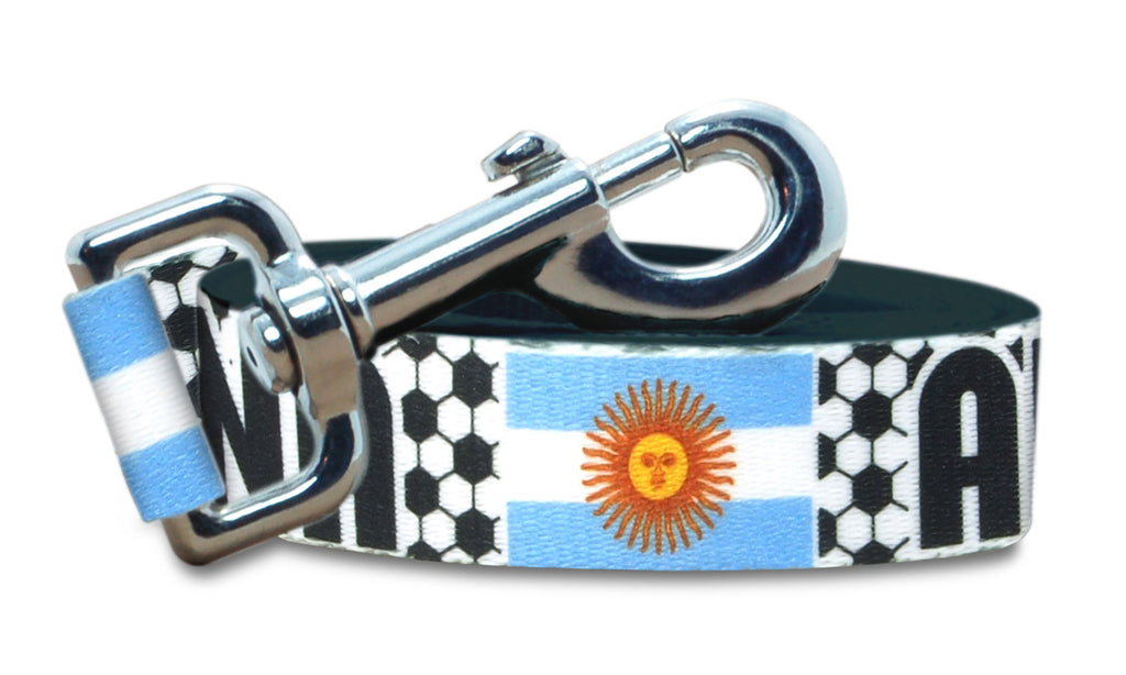 Argentina Dog Leash for Soccer Fans  | 6 or 4 Foot