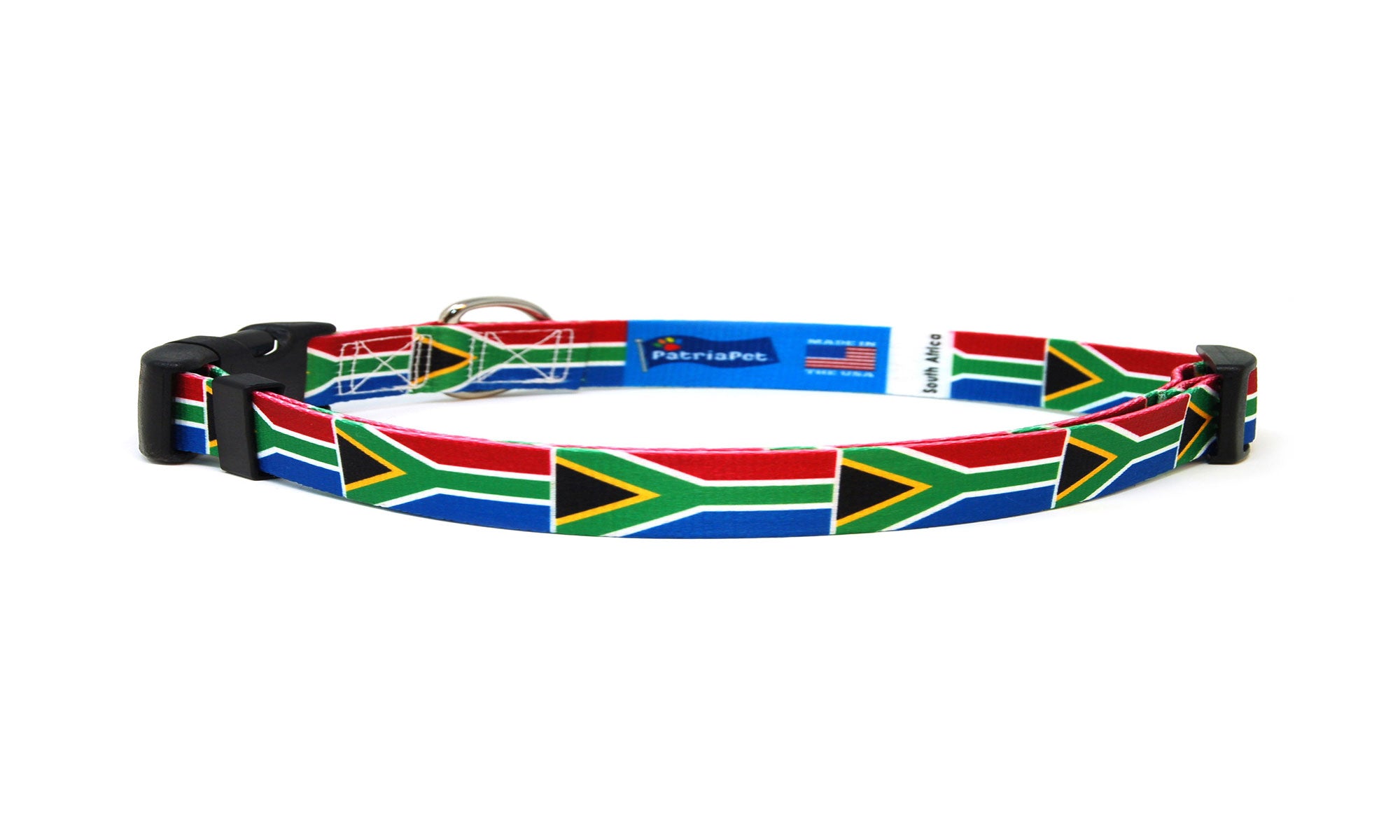 Cat Collar with South Africa Flag | Great For National Holidays, Festivals, Parades, Sporting Events, Pride Events