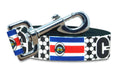 Costa Rica Dog Leash for Soccer Fans  | 6 or 4 Foot