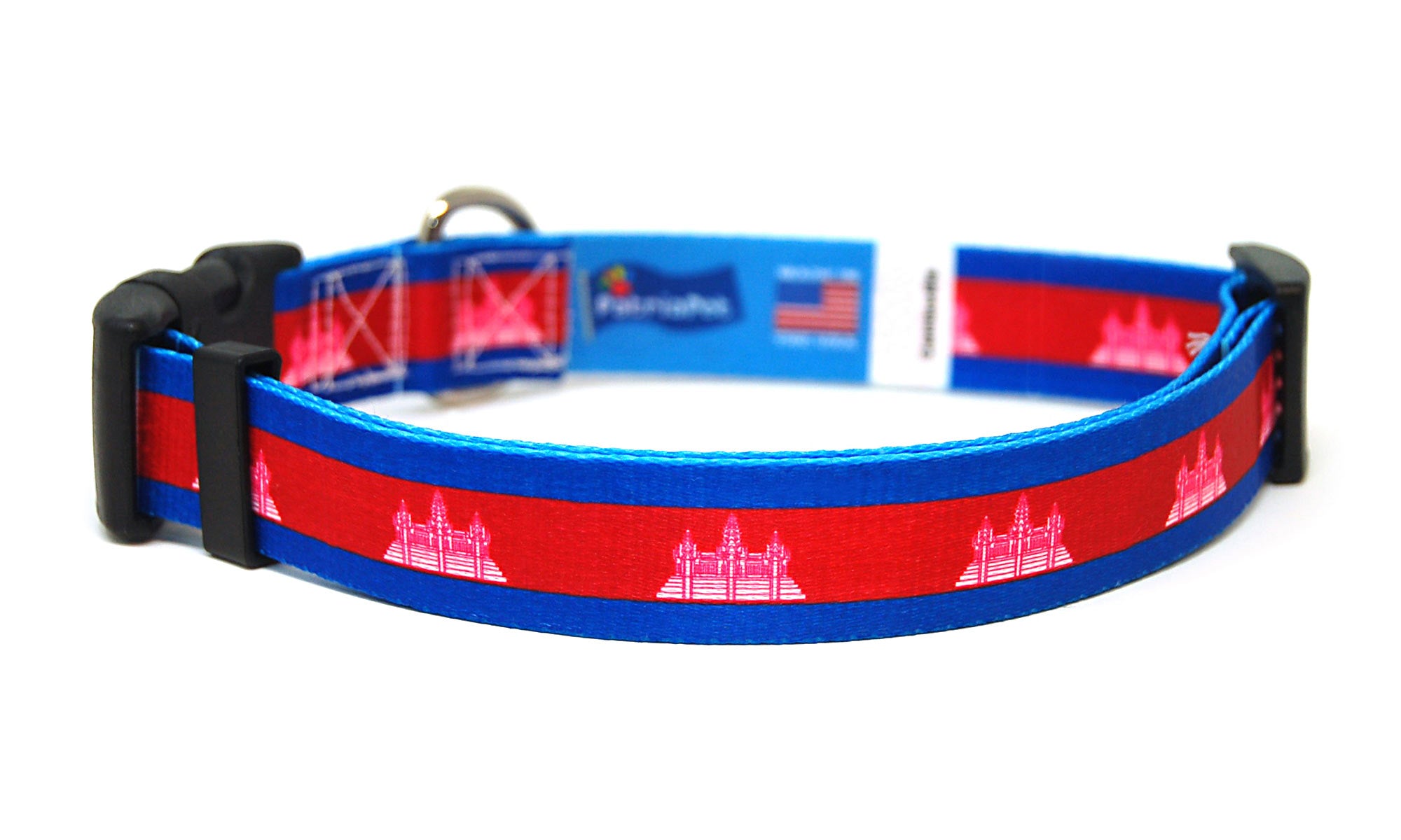 Cambodia Dog Collar | Quick Release or Martingale Style | Made in NJ, USA