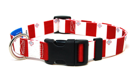 Malta Dog Collar | Quick Release or Martingale Style | Made in NJ, USA