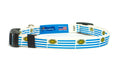 Cat Collar with Uruguay Flag | Breakaway Safety Buckle