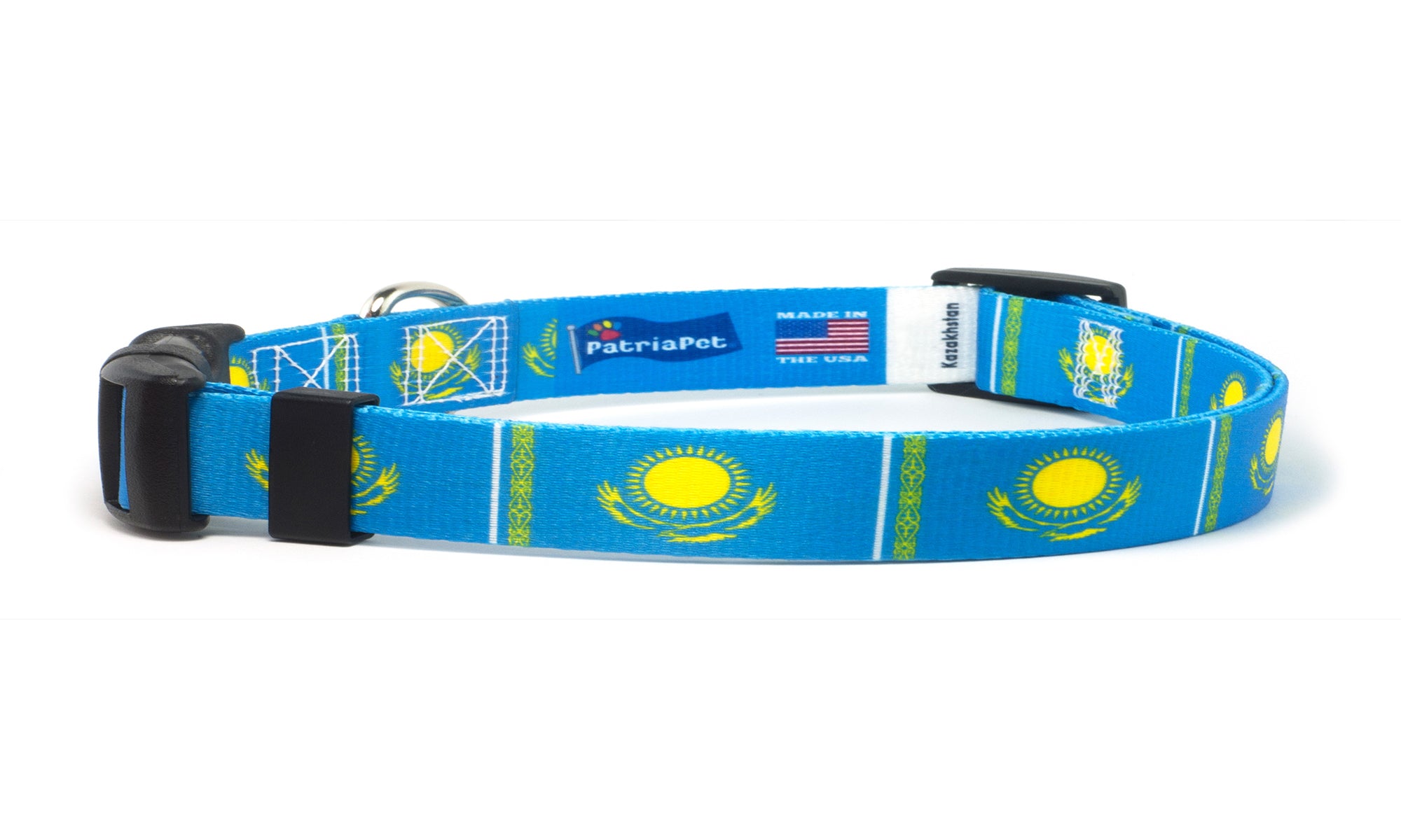 Cat Collar with Kazakhstan Flag | Great For National Holidays, Festivals, Parades, Sporting Events, Pride Events