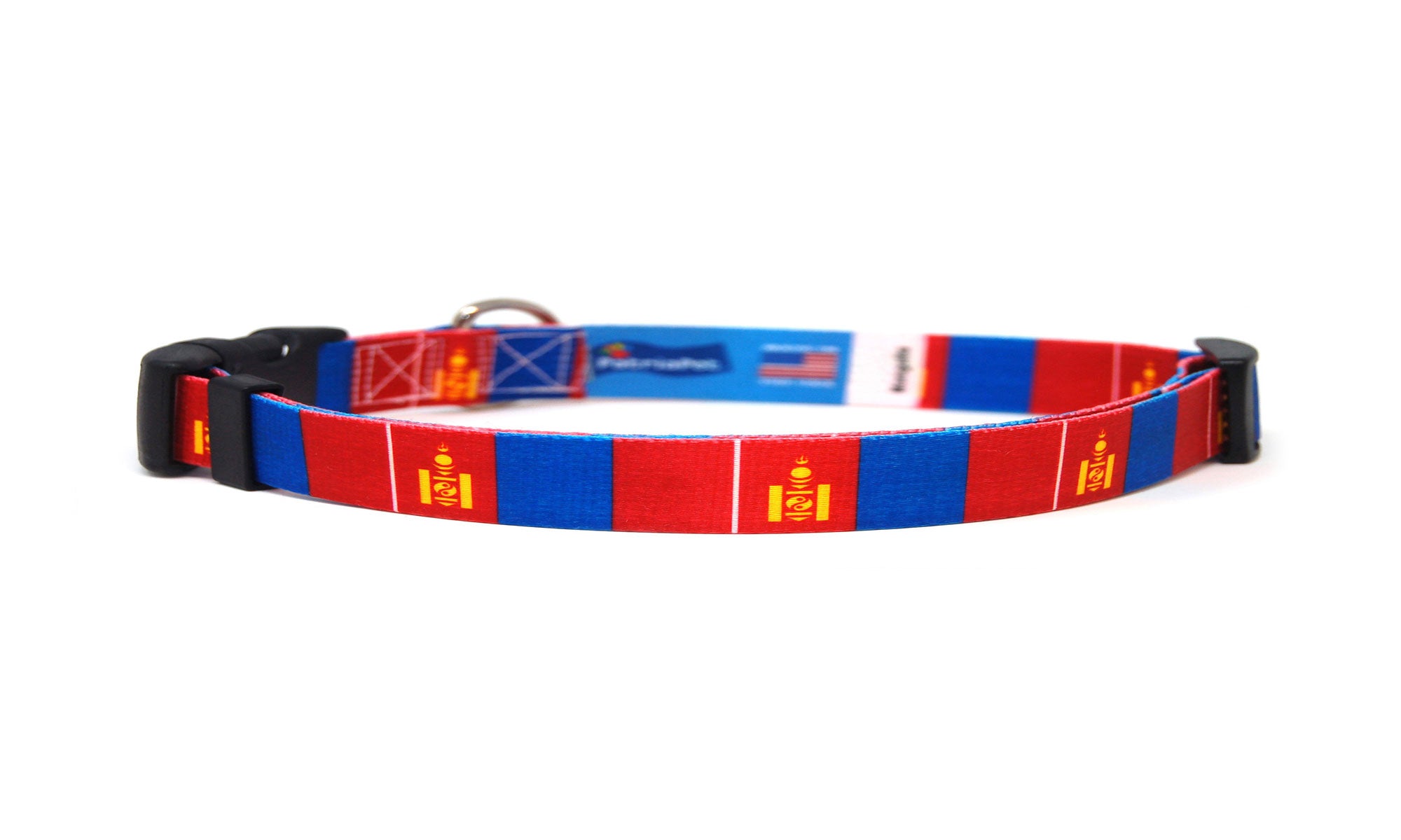 Cat Collar with Mongolia Flag | Great For National Holidays, Festivals, Parades, Sporting Events, Pride Events